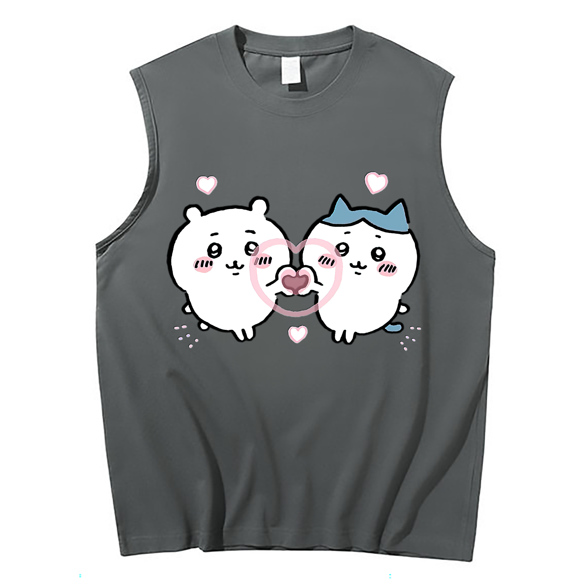 （画像用） ちいかわ ちいかわ Chii-kawa chiikawa コットン100％タンクトップ（フロントプリント）